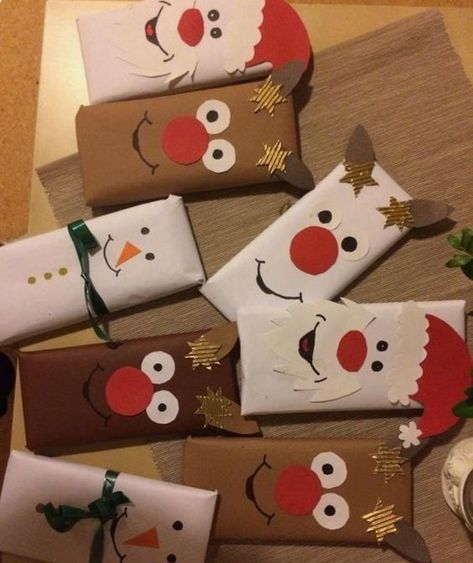 60 Christmas Gift Wrapping Ideas for Your Inspiration - Hongkiat Diy Last Minute Christmas Gifts, Free Christmas Crafts, Christmas Gift Wrapping Ideas, Girly Christmas Gifts, Cheap Christmas Diy, Diy Christmas Presents, Christmas Gifts To Make, Creative Gift Wraps, Christmas Gift Basket Ideas