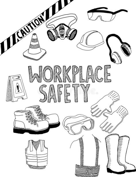 Health Drawing Safety Drawings Ideas, Safety Posters Workplace Ideas, Safety Drawing, Gear Illustration, Health Drawing, Funny Cartoon Drawings, Gear Drawing, Health And Safety Poster, System Wallpaper