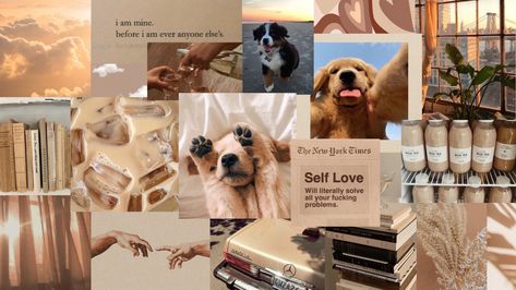 #madebyme Dog Laptop Wallpaper Aesthetic, Golden Retriever Laptop Wallpaper, Vet Wallpaper Laptop, Peaceful Aesthetic Wallpaper Laptop, Laptop Wallpaper Animals, Cute Animal Wallpapers For Laptop, Dog Desktop Wallpaper Aesthetic, Golden Retriever Desktop Wallpaper, Dog Wallpaper For Laptop