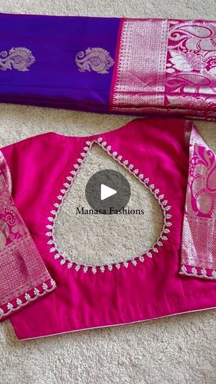 Blouse Boat Neck Design, Boat Neck Blouse Designs, Boat Neck Blouse Design, Saree Blouse Neck Designs, Boat Neck Blouse, Simple Blouse Designs, Blouse Neck, Embroidered Blouse Designs, Simple Blouse