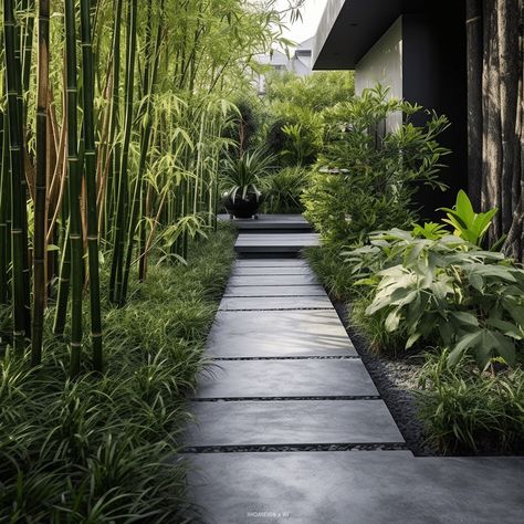 20 Stunning Garden Pathway Ideas to Elevate Your Outdoor Space Check more at https://zugnews.com/20-stunning-garden-pathway-ideas-to-elevate-your-outdoor-space/ Sideway Garden Ideas, Entrance Pathway Ideas, Entrance Pathway, Garden Pathway Ideas, Side Path, Exterior Entrance, Pathway Ideas, Building Landscape, Lawn Landscape