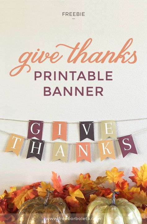 30 Free Thanksgiving Printables - The Suburban Mom Free Thanksgiving Printables, Free Printable Banner, Thanksgiving Banner, Thanksgiving Decorations Diy, Fall Banner, Diy Thanksgiving, Thanksgiving Design, Free Thanksgiving, Thanksgiving Printables