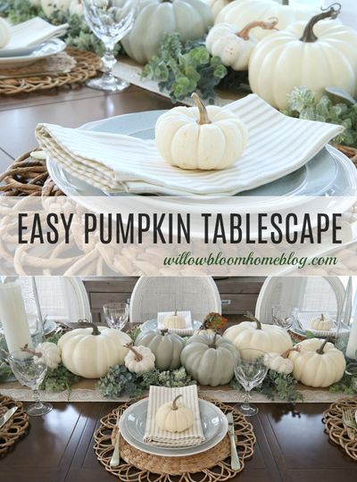 Fall Dining Room Table Decor, Pumpkin Tablescape, Fall Dining Room Table, Halloween Chic, Fall Dining Table, Room Table Decor, Fall Dining Room, Pumpkin Display, Fall Table Centerpieces