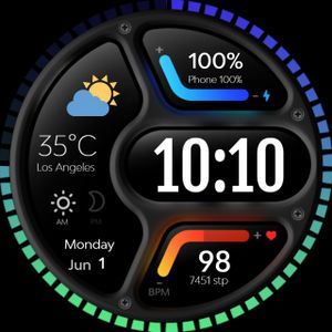 Minimal Colors H • Facer: the world's largest watch face platform Clock Screensaver, Bar Date, Apple Watch Clock Faces, Weather Wallpaper, Iphone Wallpaper Clock, Apple Watch Custom Faces, Android Wallpaper Blue, Digital Watch Face, Custom Watch Faces