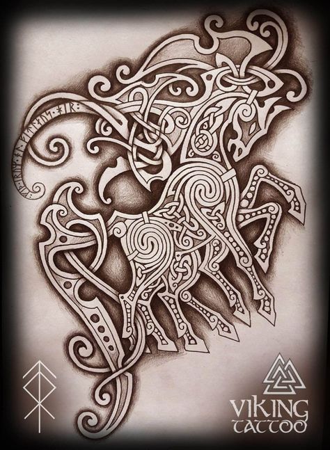 Sleipnir Tattoo, Tattoo Catholic, Viking Animals, Celtic Horse Tattoo, Viking Shirts, Traditional Viking Tattoos, Scottish Tattoos, Viking Warrior Tattoos, Scandinavian Tattoo