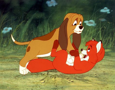 Disney Amor, Disney Movie Quotes, The Hound, Film Disney, Disney Animals, Walt Disney Animation Studios, Walt Disney Animation, Best Disney Movies, The Fox And The Hound