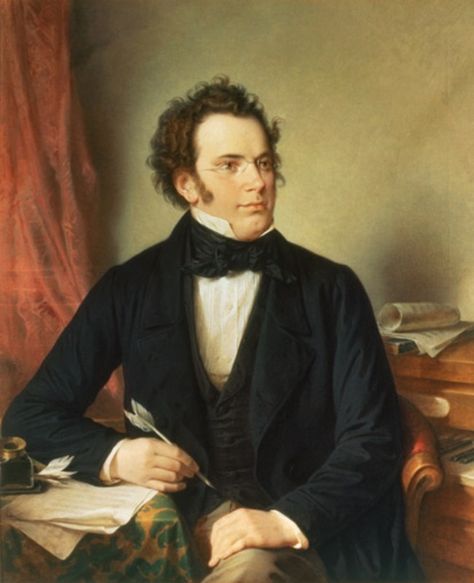 Franz Schubert (1875), after an 1825 watercolor. Wilhelm August Rieder (1796–1880). Oil on canvas. Historisches Museum der Stadt Wien. Schubert's life (1797-1828) is the quintessential example of the... Franz Peter Schubert, Schubert Franz, Vienna Museum, Antonio Salieri, Harmony Music, Franz Schubert, Famous Composers, Winter's Tale, Music Composers