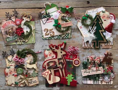 Memorydex Ideas, Rolodex Art, Christmas Embellishments, Rolodex Cards, Papercraft Christmas Cards, Christmas Layouts, Card Embellishments, Christmas Journal, Christmas Paper Crafts