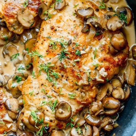 Easy Chicken Marsala Recipe - Munchkin Time Baked Chicken Marsala, Baked Caprese, Baked Honey Garlic Chicken, Mushroom Dishes, Munchkin Time, Homesteading Recipes, Chicken Marsala Recipe, Meat Entrees, Chicken Marsala Easy