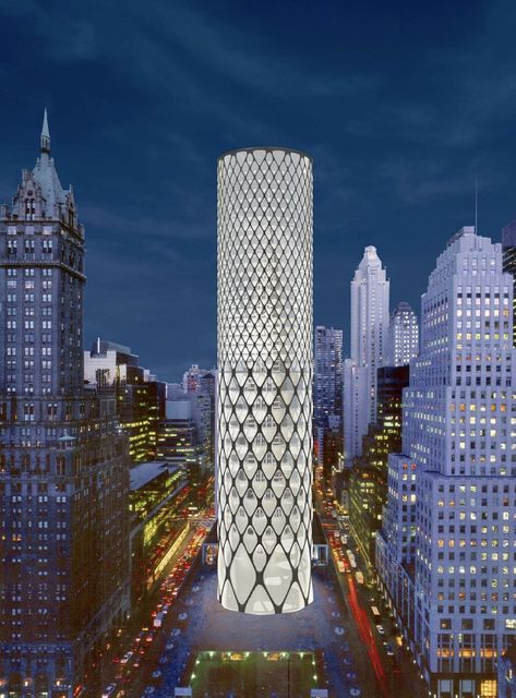 Parametric Tower, Architectural Buildings, Round Building, Elevator Design, Eco City, Office Tower, Skyscraper Architecture, Building Concept, Architecture Building Design