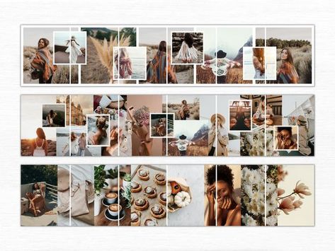 Canva Collage Inspirations Seamless Carousel Design, Photo Collage Magazine, Seamless Carousel Instagram, Instagram Collage Post, Instagram Carousel Design, Canva Collage, Feed Template Instagram, Instagram Carousel Template, Templates Photo