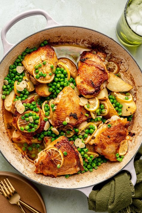 Chicken Vesuvio Recipe, Chicken Vesuvio, Best Roasted Chicken, Bone In Chicken Thighs, Fed And Fit, Roasted Chicken, Chicken Thighs, Chicken Recipes, Chicken