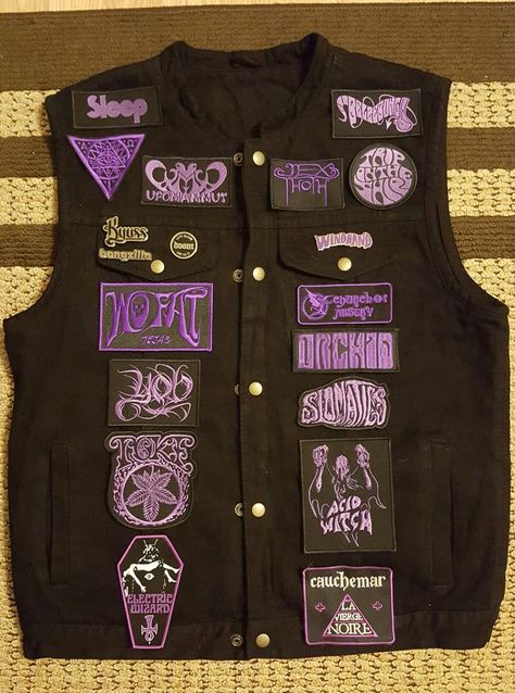 Imgur: The most awesome images on the Internet Promise Bracelets, Metal Patches, Battle Jackets, Battle Vest, Punk Culture, Battle Jacket, Metal Clothing, Concert Outfits, Diy Clothing