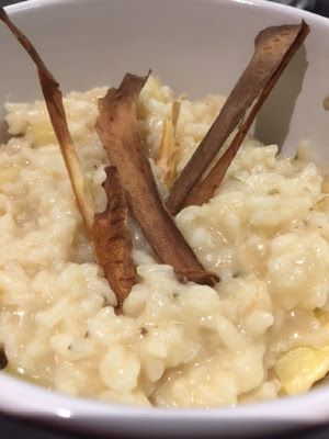 Parsnip and Rosemary Risotto with parsnip crisps Rosemary Risotto, Parsnip Crisps, Vegetarian Risotto, Meal For Two, Uk Food, Rice Recipes For Dinner, Vegetable Prep, Rice Side Dishes, Winter Comfort Food