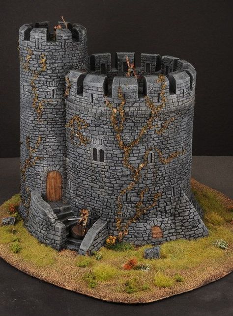 Show us your Buildings, Castles, Towers, Scenery & Terrain Model Castle, Halloween Village Display, Cardboard Castle, Wargaming Table, Warhammer Terrain, Cool Tree Houses, Castle Tower, Dnd Miniatures, Halloween Village