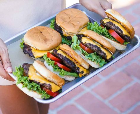 Shake Shack Burger Recipe Main Dish For Potluck, Shake Shack Burger, Potato Bun, Crinkle Fries, Smash Burgers, Green Lettuce, Potato Roll, Special Sauce, Shake Shack