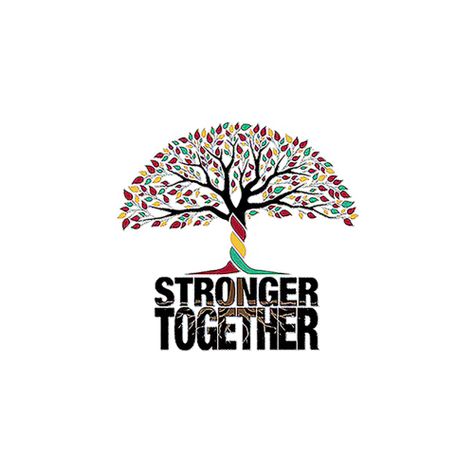 Stronger Together, Tree Artwork, Digital Printer, Colorful Trees, Cotton Set, Shirt Design, Tshirt Print, Print On Demand, Custom Print