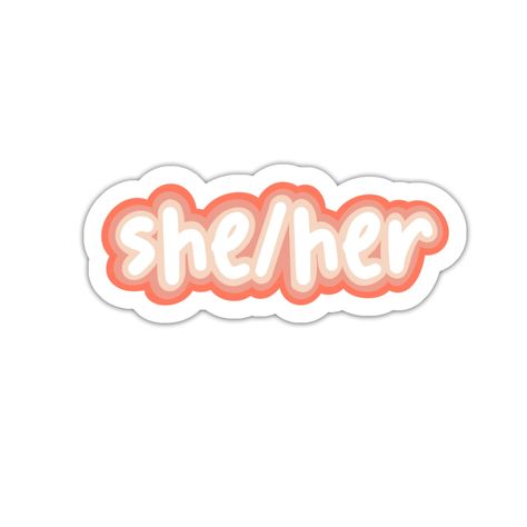 Excited to share this item from my #etsy shop: She Her Pronouns Sticker | Pronouns Stickers | She Her Sticker Pronouns Sticker, Lesbian Stickers, She Her Pronouns, Personal Pronouns, Transparent Top, Etsy Stickers, H.e.r Aesthetic, Pride Stickers, Flag Photo