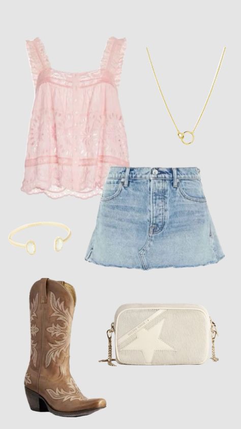 Country Jam Outfits, Barn Dance Outfit, Country Thunder Outfits, Nashville Fits, Rodeo Fits, Country Fest, Cute Concert Outfits, Costal Cowgirl, Megan Moroney