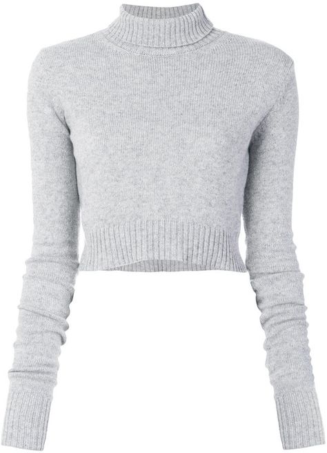 Sweaters Cropped, Cropped Sweaters, Turtle Neck Shirt, Gray Turtleneck, Cropped Turtleneck, Turtleneck Jumper, Turtleneck Sweaters, Turtle Neck Crop Top, Sweater Cropped