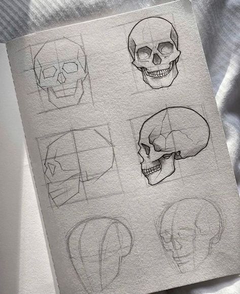 Choose Marker Skull Drawing How To, Sketchbook Lettering Ideas, Skull Sketch Simple, Skull Anatomy Drawing Study, Skull Drawing Step By Step, Human Head Drawing, Skull Drawing Tutorial, Easy Marker Drawing, Skull Drawing Simple