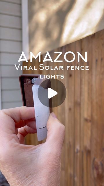 Jodie Kammerer • AMAZON HOME FINDS on Instagram: "COMMENT FOR LINKS! Or shop my Link in Bio! 🫶
I thought I would try these viral fence lights …but honestly I didn’t think they would work because the area has limited sun and I just didn’t think they would make much of a difference. 

I was wrong! 😎

#amazondeals #amazonfinds #amazonhome #homehacks #amazonfavorites" Outdoor Fence Lighting Ideas, Garden Fence Lighting Ideas, Lights On Vinyl Fence, Solar Lights Ideas Outdoor Fence, Fence Lighting Ideas Backyards, Lights On Fence Outdoor, Fence Lighting Ideas, Solar Lights Ideas Outdoor, Fence Lights