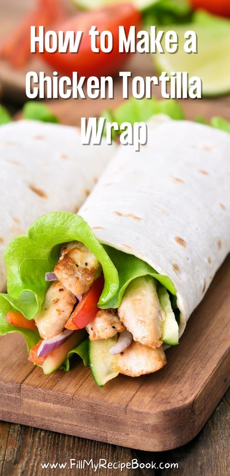 How to Make a Chicken Tortilla Wrap with spicy pieces of chicken and fresh crispy lettuce and tangy cheddar cheese. (adsbygoogle = window.adsbygoogle || []).push(); Chicken Tortilla Wrap, Tortilla Chicken Wrap Recipes Easy, Air Fryer Chicken Tortilla Wraps, Low Carb Chicken Wraps Tortillas, Chicken Tender Tortilla Wrap, Grilled Chicken Tortilla Wrap, Chicken Tortilla Wraps, Homemade Tortilla Recipe, Healthy Chicken Breast