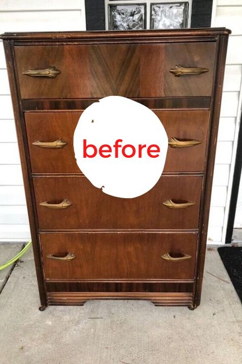 Tall Dresser Makeover, Diy Dressers, Stencil Dresser, Vintage Dresser Makeover, Chest Of Drawers Makeover, Nightstand Makeover, Accent Wall Stencil, Coffee Table Makeover, Diy Dresser Makeover