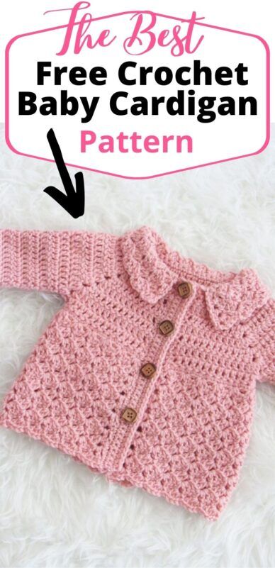 Crochet Matinee Jacket, Crochet Baby Cardigan Pattern, Crochet Baby Cardigan Free Pattern, Jaket Crochet, Crochet Help, Baby Cardigan Pattern Crochet, Diy Crochet Sweater, Crochet Baby Sweater Pattern, Crochet Baby Jacket