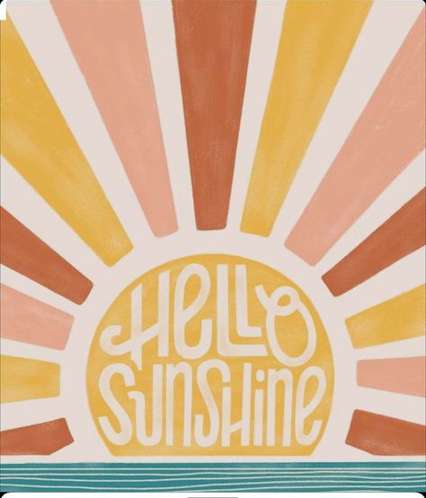 Hey Sunshine, 70s Art, Art Education Lessons, Art Lettering, Large Art Prints, Hello Sunshine, Letter Art, Large Art, Social Justice