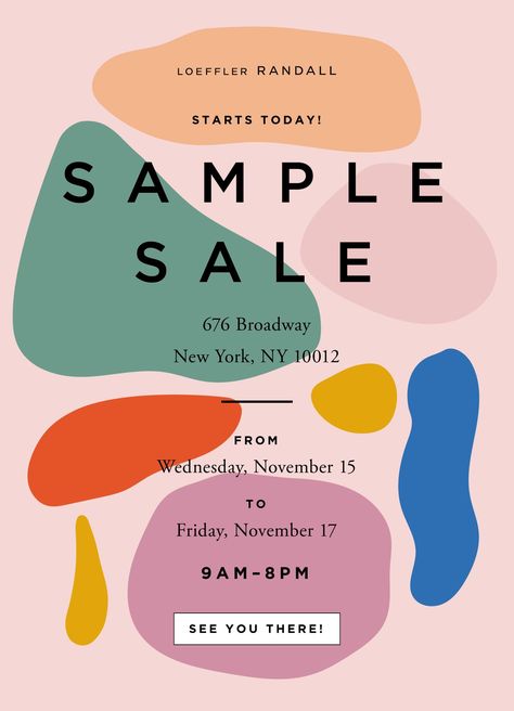 Sample Sale Design, Graphic Design Samples, Sample Sale Poster, Trunk Show Invitation, Friendly Graphic Design, Invitation Poster Design, Sale Flyer Design, Poster Grafico, Promo Flyer