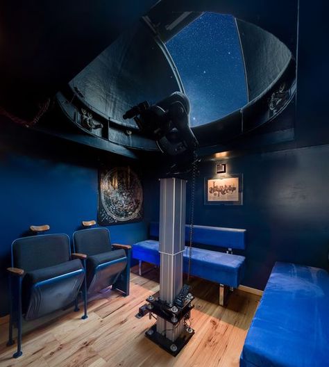 Studio City House With Observatory Asking $1.6M - Curbed LA House With Observatory, Observatory Room, Home Observatory, Astronomical Observatory, Unique House Design, Backyard Retreat, Luxury Homes Interior, Telescopes, Studio City