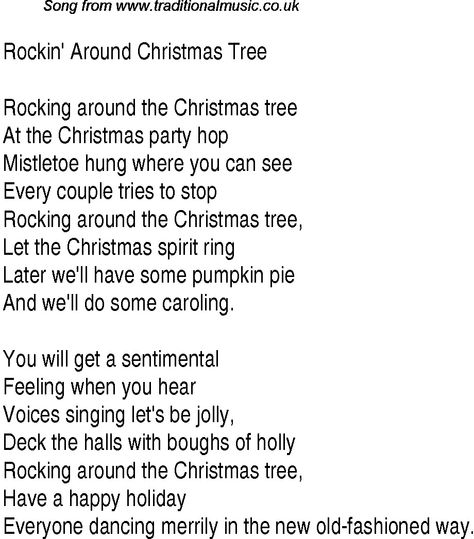 Rocking Around The Christmas Tree Christmas Tree Lyrics, Christmas Carols Lyrics, Christmas Carols Songs, Christmas Classroom Treats, Rocking Around The Christmas Tree, Rockin Around The Christmas Tree, Christmas Songs Lyrics, Christmas Lyrics, Slim Christmas Tree