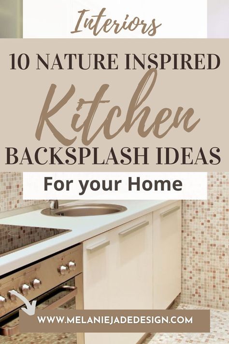 Add a bit of biophilic design to your kitchen with some nature inspired backsplashes. Here are a few to get you started. #kitchenbacksplash #kitchenideas #biophilicdesign Lichen Backsplash Ideas, Botanical Kitchen Ideas, Biophilic Design Kitchen, Earthy Backsplash Kitchen, Organic Backsplash, Natural Stone Backsplash Kitchen, Modern Backsplash Ideas, Nature Inspired Kitchen, Kitchen Nordic Style