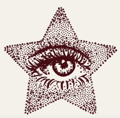 Eye Pfps, Star Tattoo Ideas, Third Eye Open, Graphic Symbols, Indie Tattoo, Hoodie Art, Tattoos Cute, Stippling Art, Star Tattoo Designs