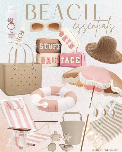 Aesthetic Amazon Travel Essentials that are absolute must-haves! #neutral #aesthetic #amazon #beachessentials #poolessentials #beachday #beachtoy #beachumbrella #beach #pool # Beach Essentials List, Summer Bag Essentials, Amazon Travel Essentials, Trendy Sunglasses For Women, Aesthetic Amazon, Beach Bag Essentials, Beach Equipment, Pool Essentials, Amazon Items