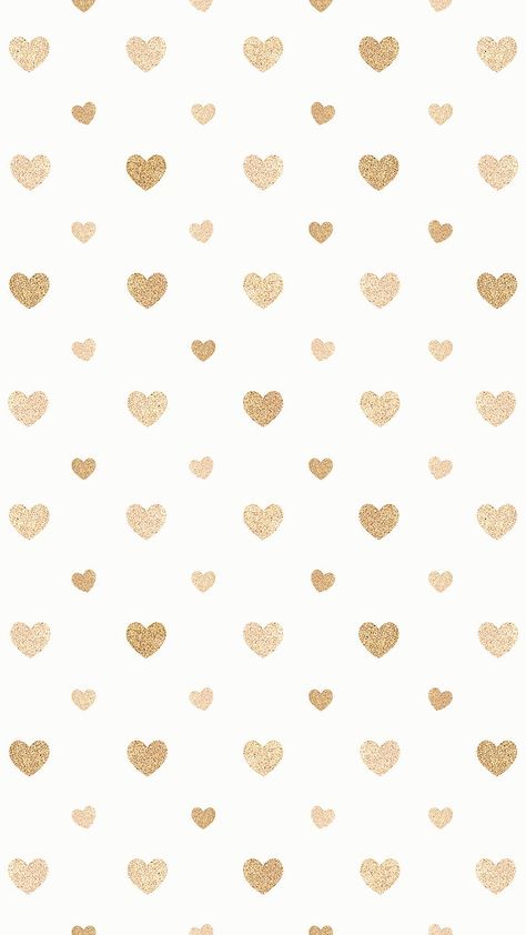 Seamless glittery gold hearts patterned background | free image by rawpixel.com / Ning Iphone Wallpaer, Gold Heart Wallpaper, Pink Star Background, Wallpaper Corazones, White And Gold Wallpaper, Heart Pattern Background, Hearts Background, Stars Background, Wallpaper Gold