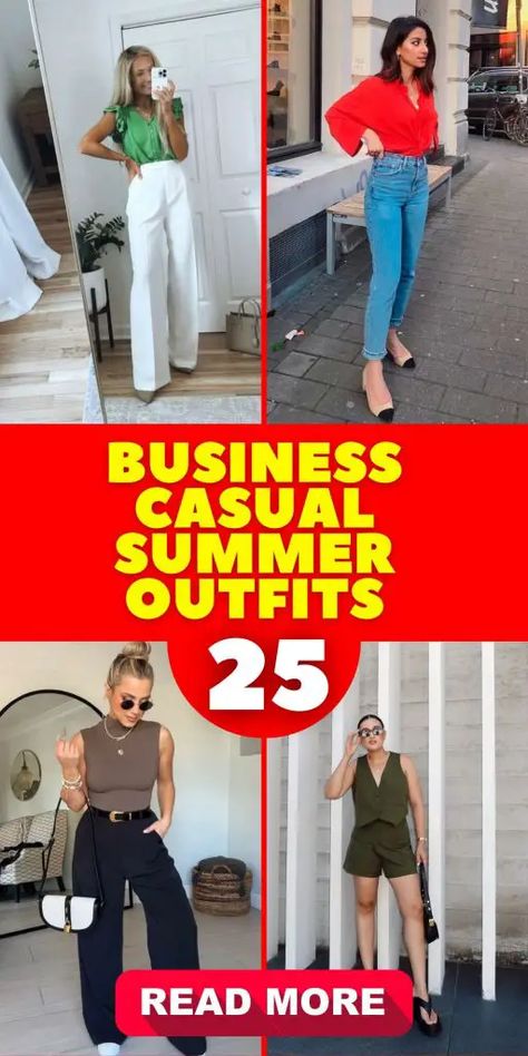 Edgy Business Casual Outfits, Casual Friday Work Outfits Summer, Stylish Looks For Women, Edgy Business Casual, Trendy Business Casual Outfits, Casual Friday Work Outfits, Friday Outfit For Work, Fun Jeans, Women At Work