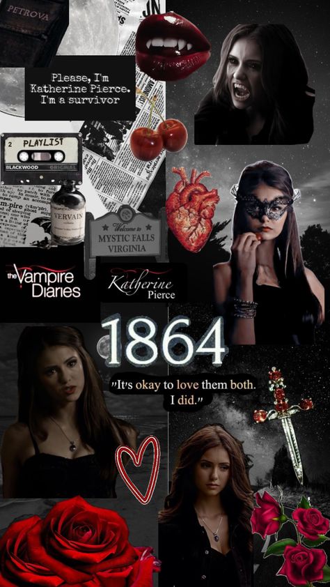 #katherinepierce#1864#tvd#tvdu#❤️ Katherine Pierce Aesthetic, Pierce Aesthetic, The Vampire Diaries Characters, Katerina Petrova, Vampire Stories, Vampire Diaries Movie, Vampire Diaries Quotes, Vampire Diaries Guys, Vampire Diaries Seasons