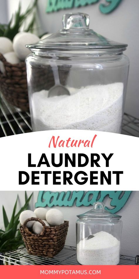 This super effective DIY laundry detergent recipe was developed for people seeking to make it without borax. You'll need bar soap made from coconut oil, tallow, or lard. #diylaundry #diydetergent #homemadedetergent #mommypotamus #naturalliving #naturallifestyle Homemade Laundry Detergent Powder, Laundry Soap Recipe, Diy Detergent, Diy Laundry Soap, Homemade Detergent, Laundry Detergent Recipe, Detergent Recipe, Laundry Scent Boosters, Laundry Soap Homemade