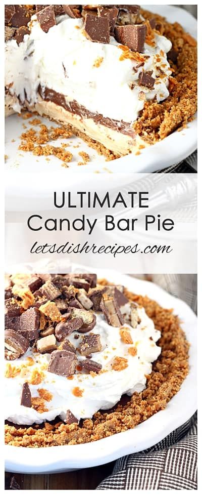 Candy Bar Pie, Candy Pie, Showstopper Dessert, Cream Pies, Easy Pie Recipes, Chocolate Candy Bar, Homemade Whipped Cream, Chopping Block, Trending Recipes