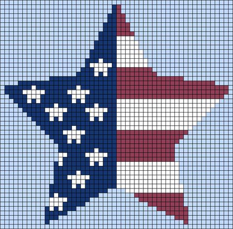 Alpha pattern #41116 | BraceletBook Flag Cross Stitch Patterns Free, Patriotic Cross Stitch Patterns, Flag Cross Stitch, Cross Stitch Border Pattern, Tiny Cross Stitch, Crochet Blanket Designs, Pixel Crochet, Cross Stitch Love, Plastic Canvas Patterns Free