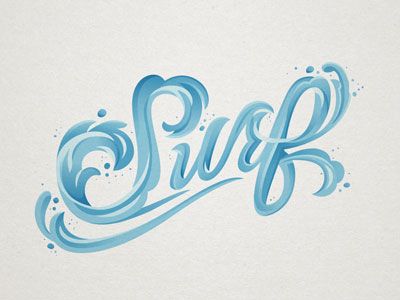 I took my surf script to the next level. Check out the base line work process in my Skillshare class "Hand Lettering to Refined Vector. http://skl.sh/2kMvtHD Air Typography, Wave Typography Design, Water Letters, Water Lettering, Water Typography, Beach Lettering, Waves Typography, Wave Typography, Surf Typography Design