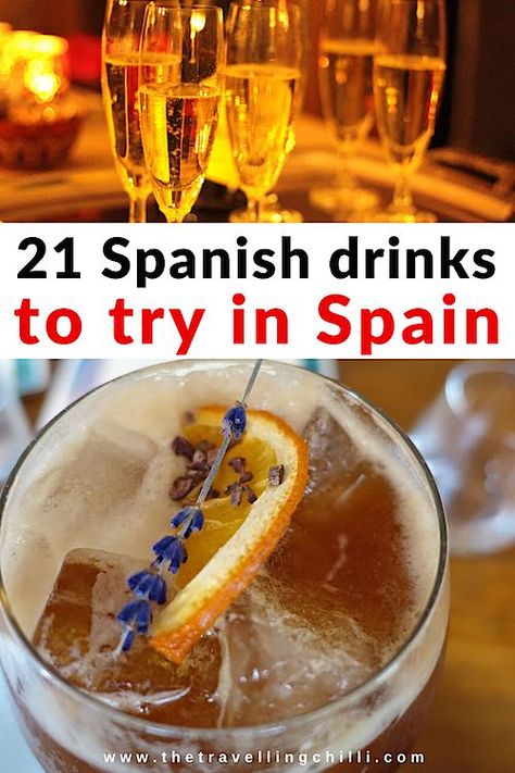 Spain Drinks, Spanish Drinks, Food In Spain, Visit Spain, Drinks To Try, Barcelona Spain Travel, Spain Itinerary, Madrid Travel, Spain Food