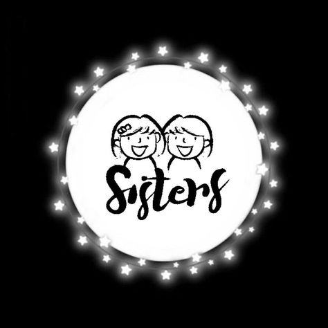 Instagram Highlight Icons ! Bff Images, Photography Name Logo, Circle Decor, Best Poses For Boys, Instagram Black Theme, Sisters Photoshoot Poses, 4 Sisters, Android Wallpaper Art, Black Sisters