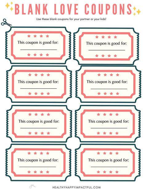 Free blank printable love coupons template Friendship Coupons Ideas, Cute Coupon Template, Free Love Coupons For Him, Couple Coupons For Him Free Printable, Love Coupon Template Printable, Craft For Loved Ones, Diy Coupon Book For Boyfriend Free Printable, Valentines Coupons For Kids, Tickets For Boyfriend Love Coupons