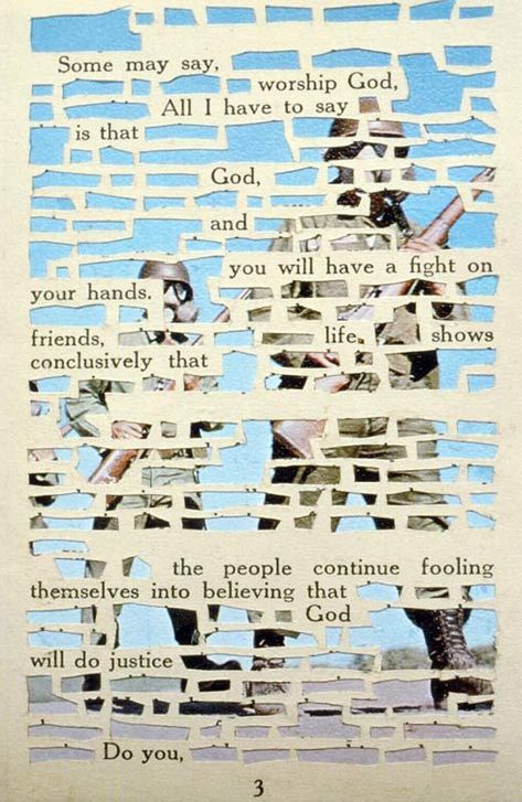 Lisa Kokin, Typographie Logo, Found Poetry, Blackout Poetry, Altered Book Art, Gcse Art, Altered Books, Book Page, Art Journal Inspiration