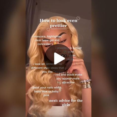 How to look even prettier <3 || #adviceforgirls #adviceaccount #advice... | how to look prettier for school | TikTok How To Look Prettier, Tiktok Advice, Look Prettier, Brow Gel, White Nails, Highlighter, How To Look Pretty, Different Styles, Concealer