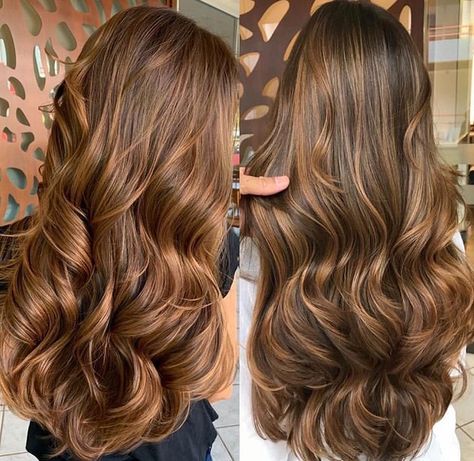 Caramel Babylights On Brown Hair, Soft Autumn Brunette, Caramel Babylights Brown Hair, Caramel Babylights, Brown Hair Shades, Hair Color Caramel, Caramel Hair, Brown Hair Balayage, Brown Blonde Hair