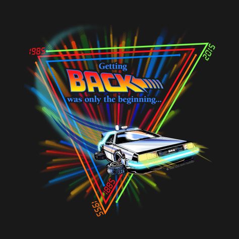 Delorean Time Machine, Future Poster, Digital Backgrounds, Time Machine, Back To The Future, To The Future, Vintage Walls, Funny Stickers, Custom Stickers